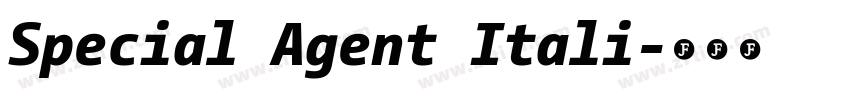 Special Agent Itali字体转换